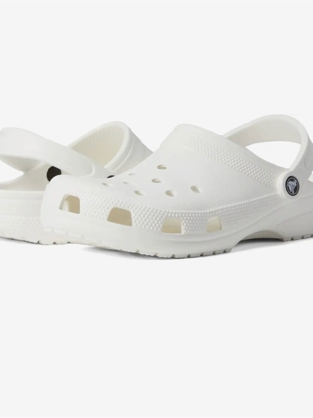 CROCS Mens Classic White Clog Sandals